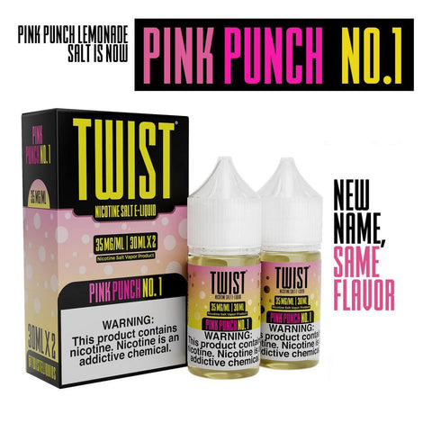 Pink No. 1/ Pink Punch Lemonade - By TWST Salt 